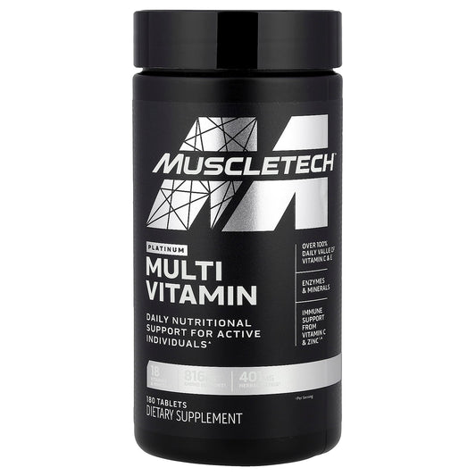 MuscleTech, Platinum Multi Vitamin, 180 Tablets