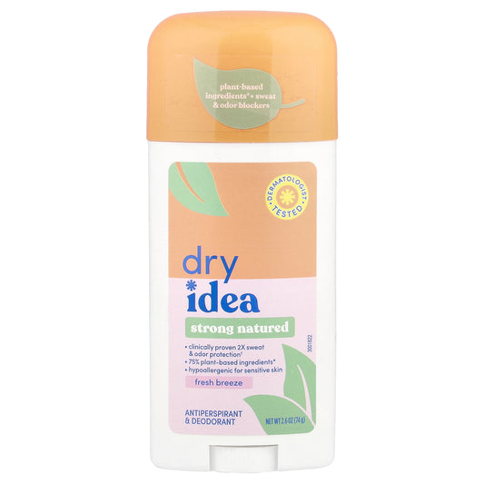 Dry Idea, Strong Natured, Antiperspirant & Deodorant, Fresh Breeze, 2.6 oz (74 g)