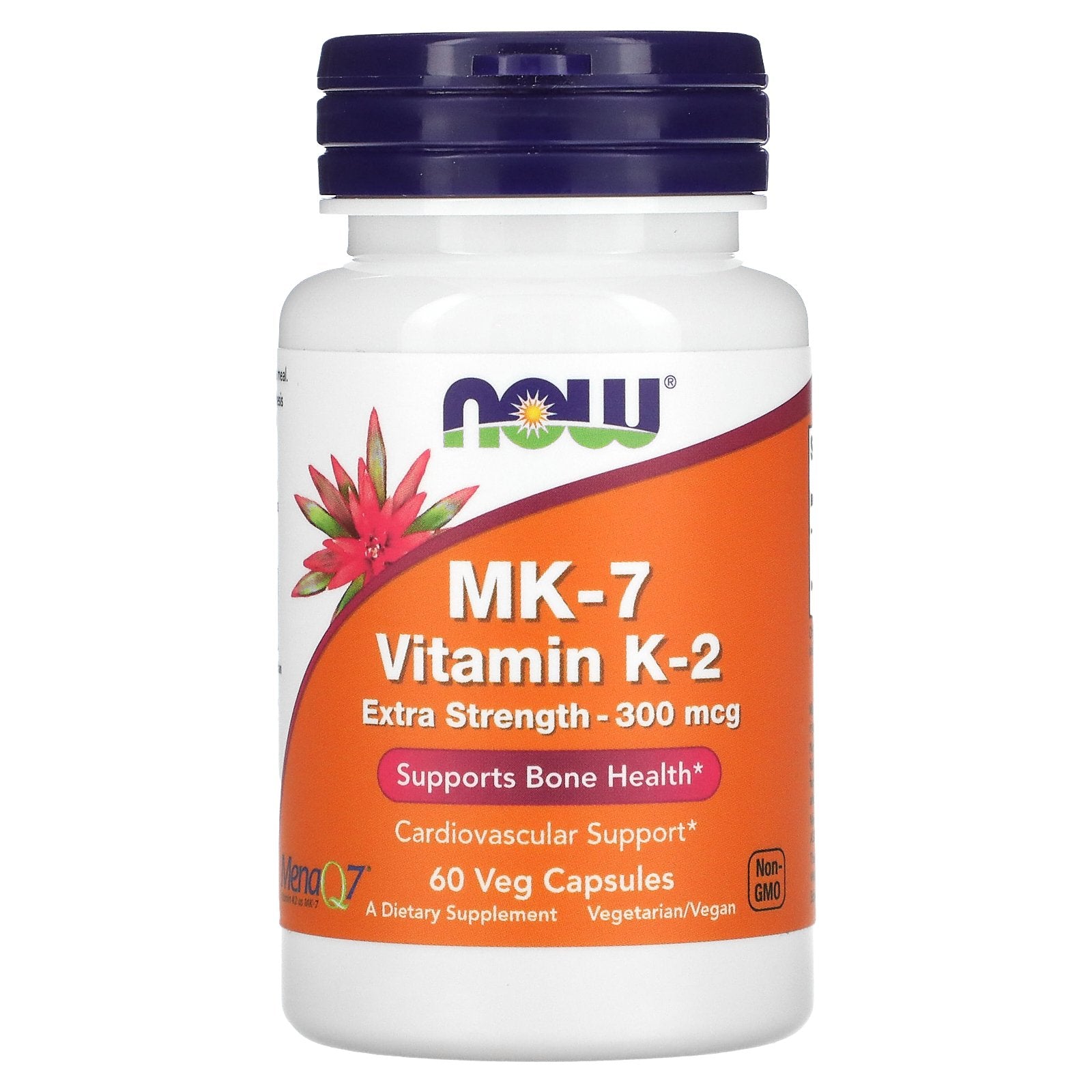 NOW Foods, MK-7 Vitamin K-2, 300 mcg, 60 Veg Capsules