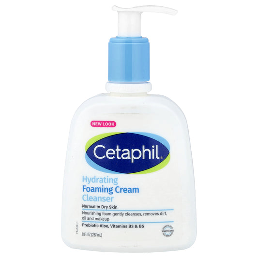 Cetaphil, Hydrating Foaming Cream Cleanser, Normal to Dry Skin, 8 fl oz (237 ml)