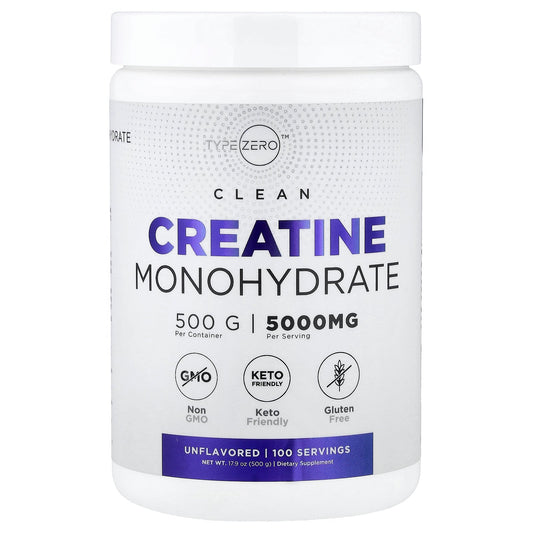 TypeZero, Clean, Creatine Monohydrate, Unflavored, 17.6 oz (500 g)