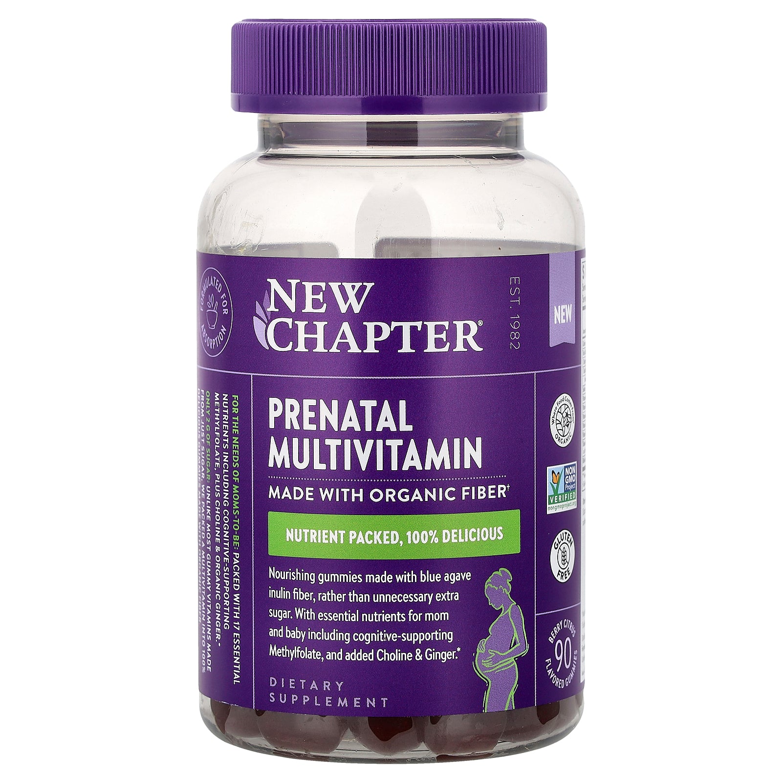 New Chapter, Prenatal Multivitamin, Berry Citrus, 90 Flavored Gummies