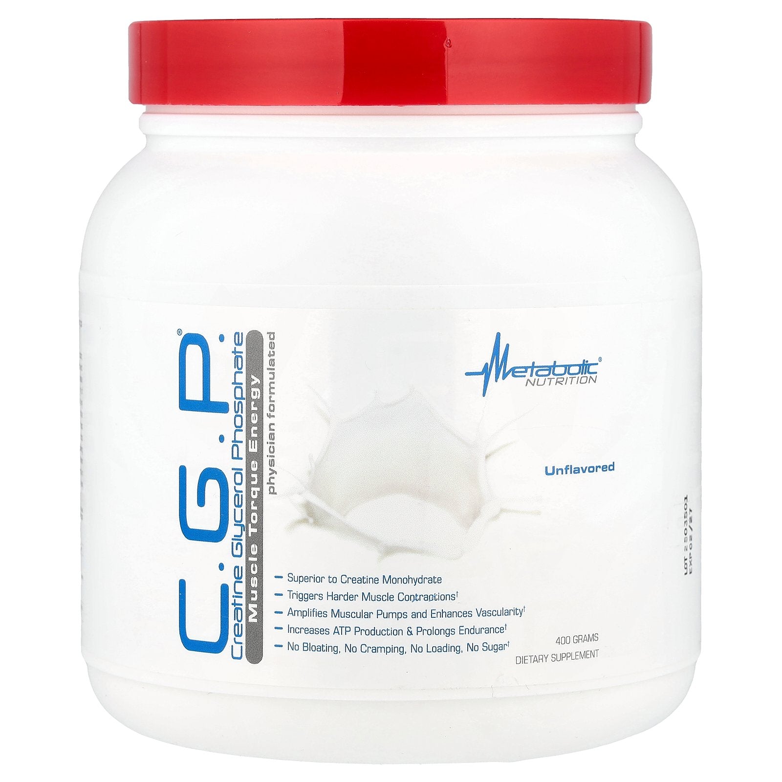 Metabolic Nutrition, C.G.P.®, Unflavored, 400 g