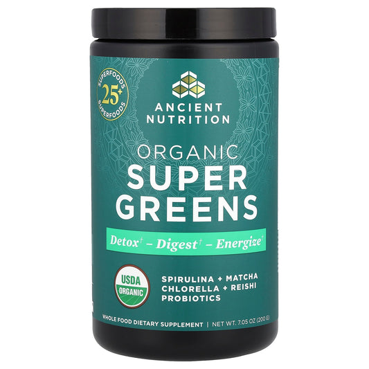 Ancient Nutrition, Organic Super Greens, 7.05 oz (200 g)