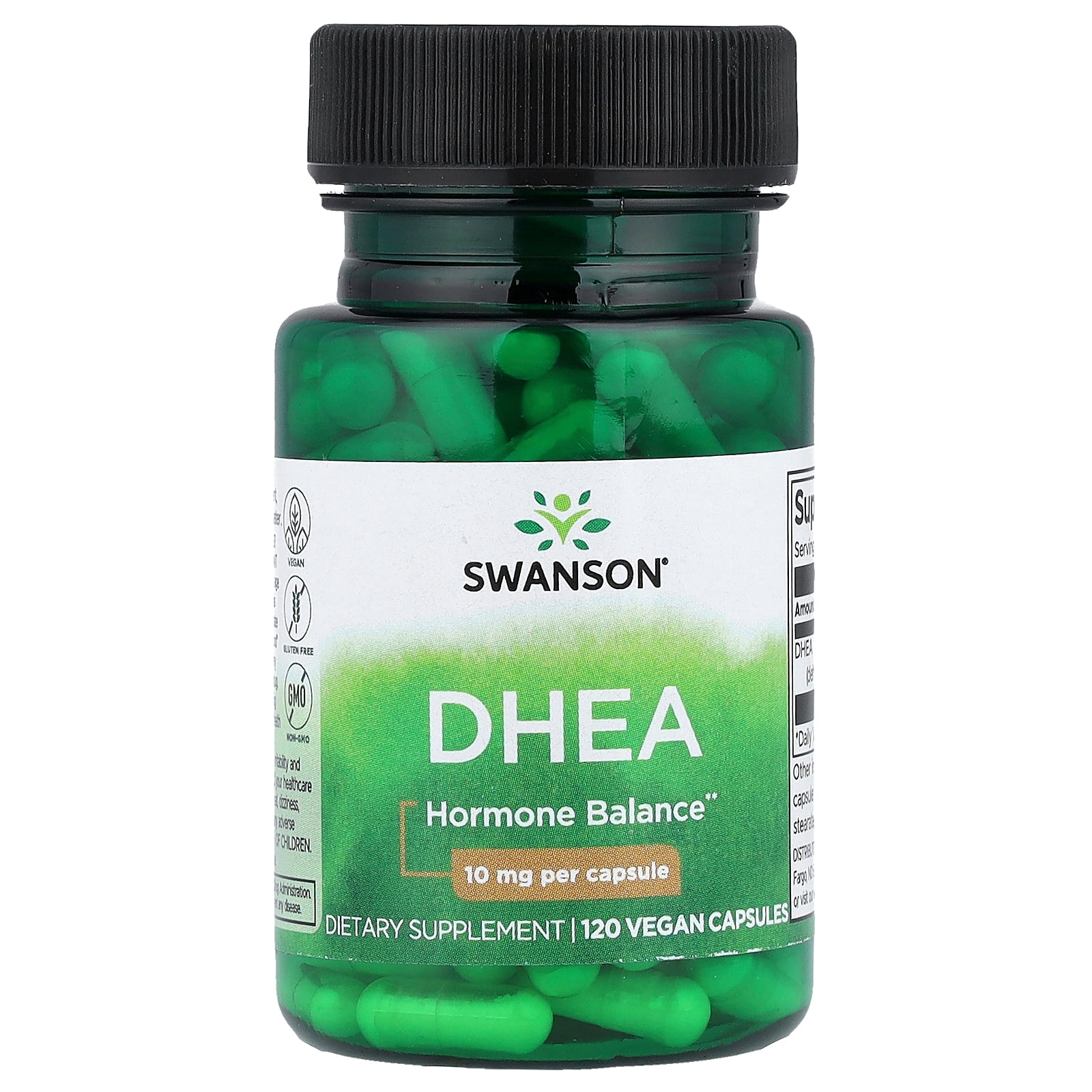 Swanson, DHEA, 10 mg, 120 Vegan Capsules