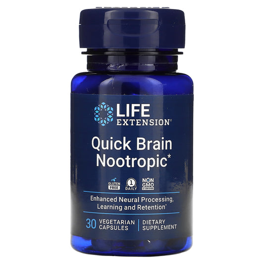 Life Extension, Quick Brain Nootropic, 30 Vegetarian Capsules