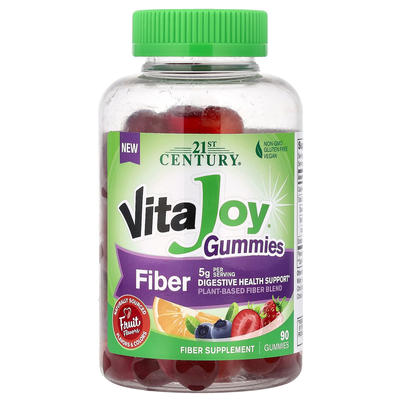 21st Century, VitaJoy® Gummies, Fiber, Fruit, 90 Gummies