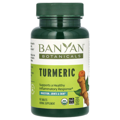 Banyan Botanicals, Turmeric, 90 Tablets (500 mg per Tablet)