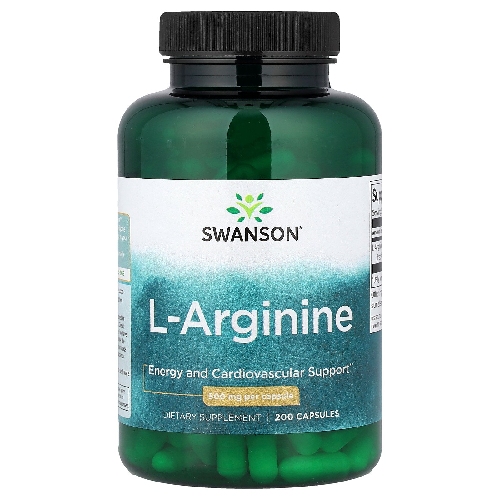 Swanson, L-Arginine, 500 mg, 200 Capsules