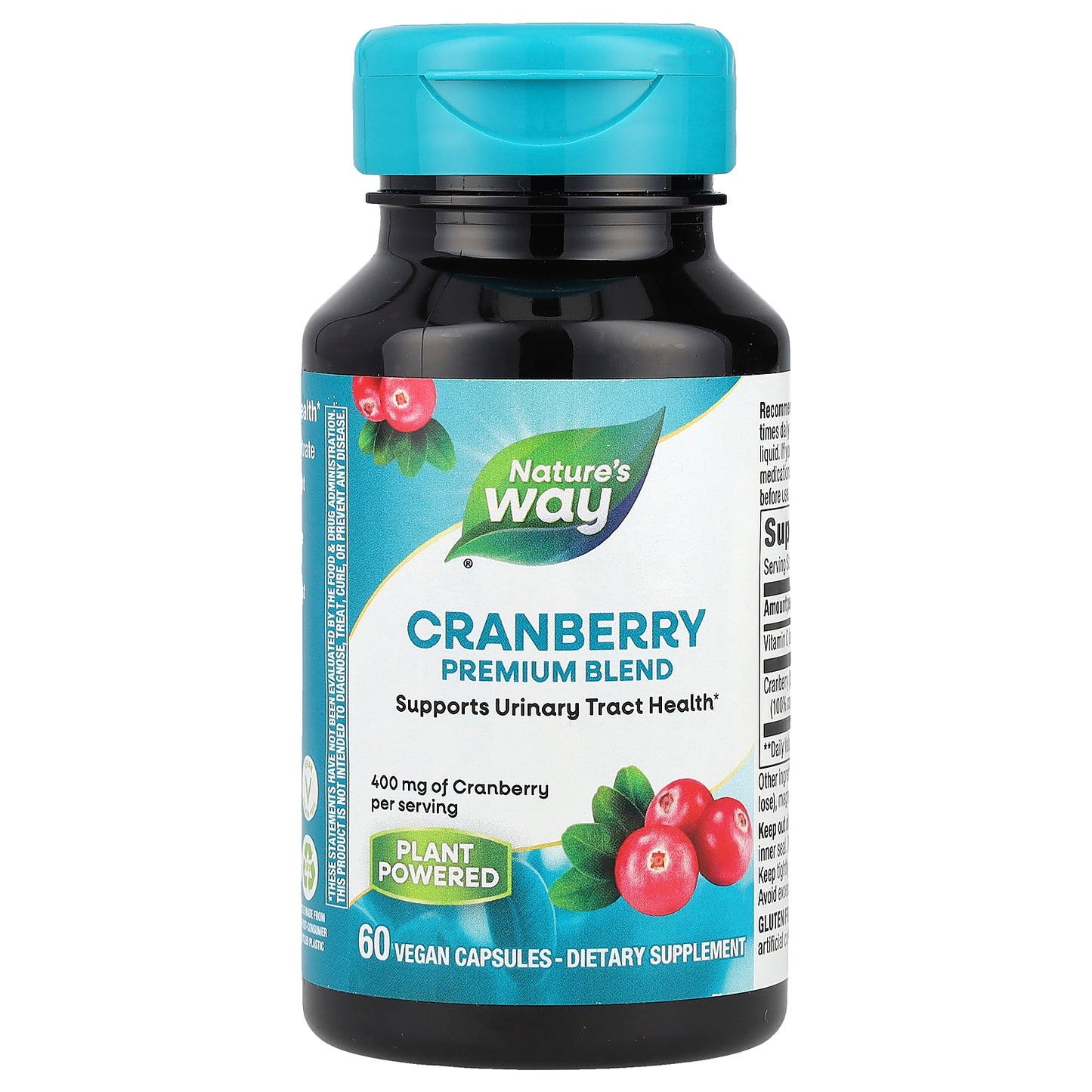 Nature's Way, Cranberry, Premium Blend, 400 mg, 60 Vegan Capsules