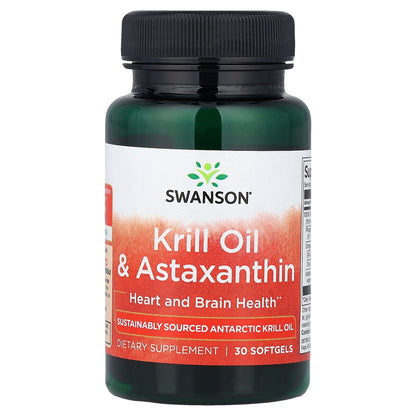 Swanson, Krill Oil & Astaxanthin, 30 Softgels