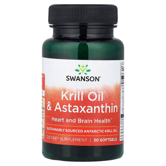 Swanson, Krill Oil & Astaxanthin, 30 Softgels