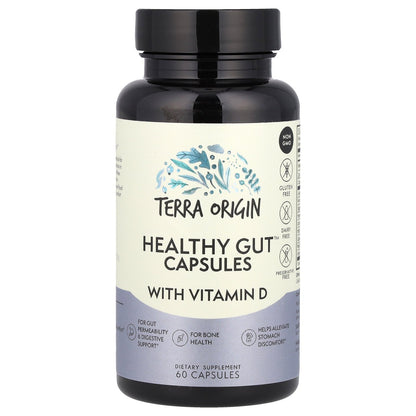 Terra Origin, Healthy Gut™ Capsules with Vitamin D, 60 Capsules