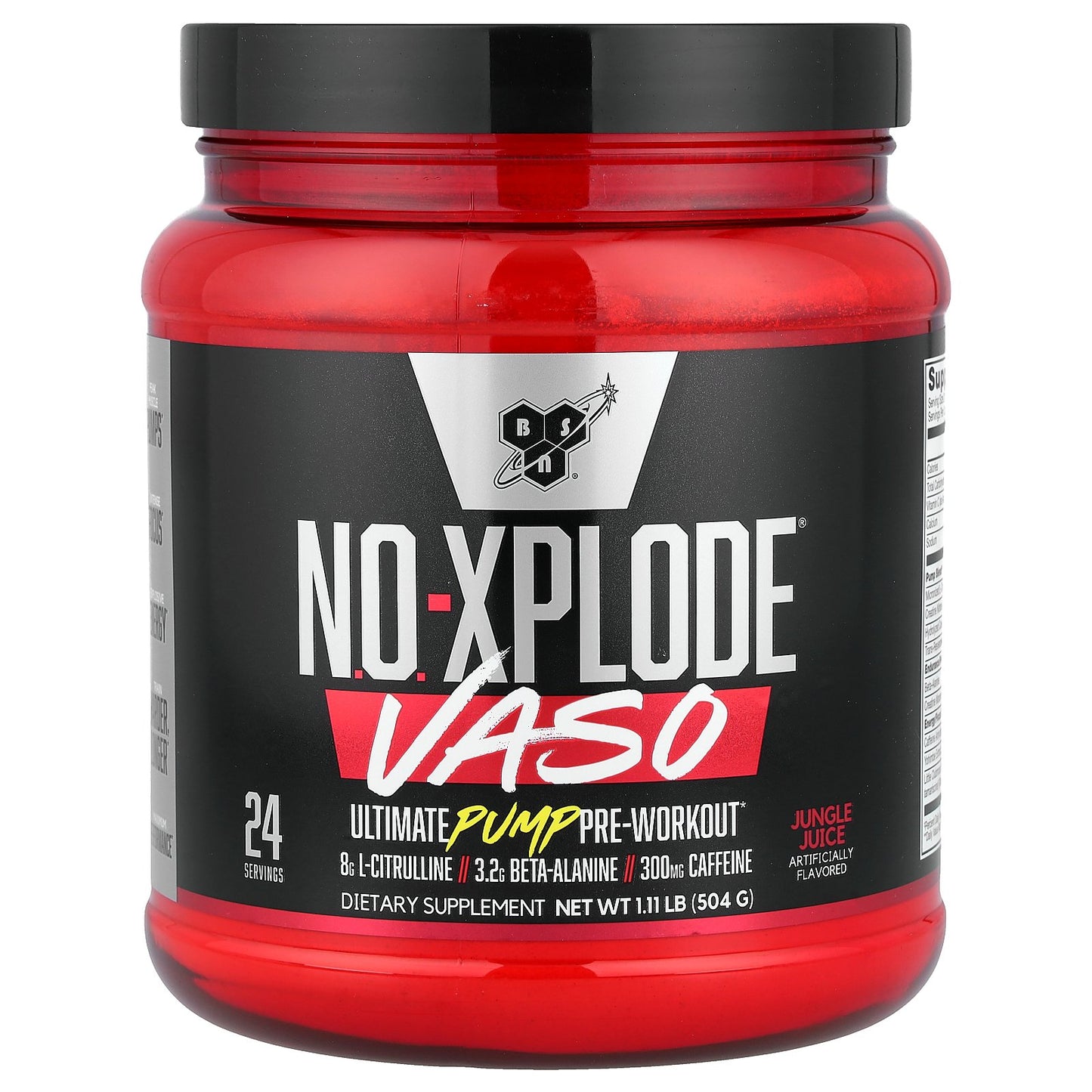 BSN, No-Xplode® VASO, Ultimate Pump Pre-Workout, Jungle Juice, 1.11 lb (504 g)