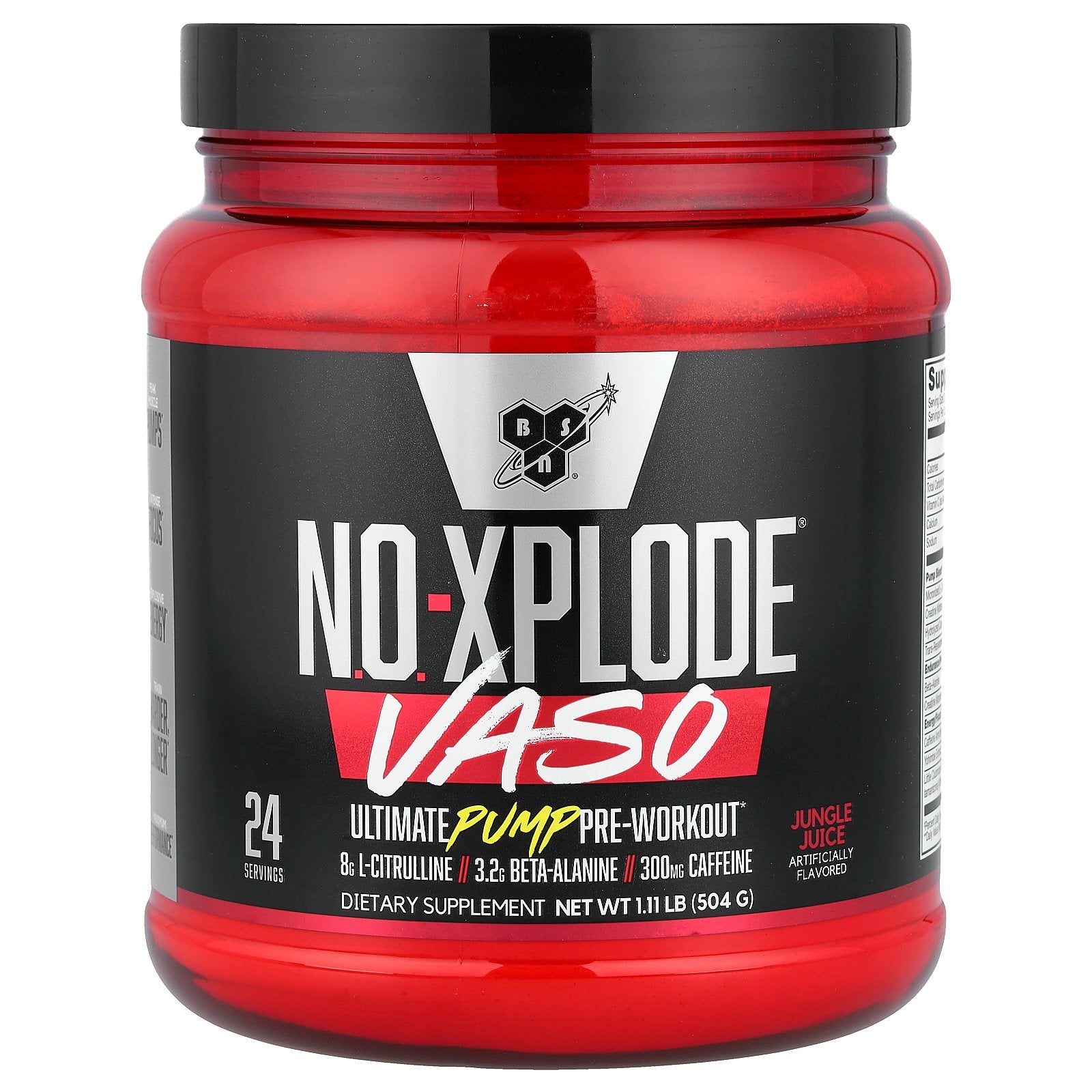 BSN, No-Xplode® VASO, Ultimate Pump Pre-Workout, Jungle Juice, 1.11 lb (504 g)