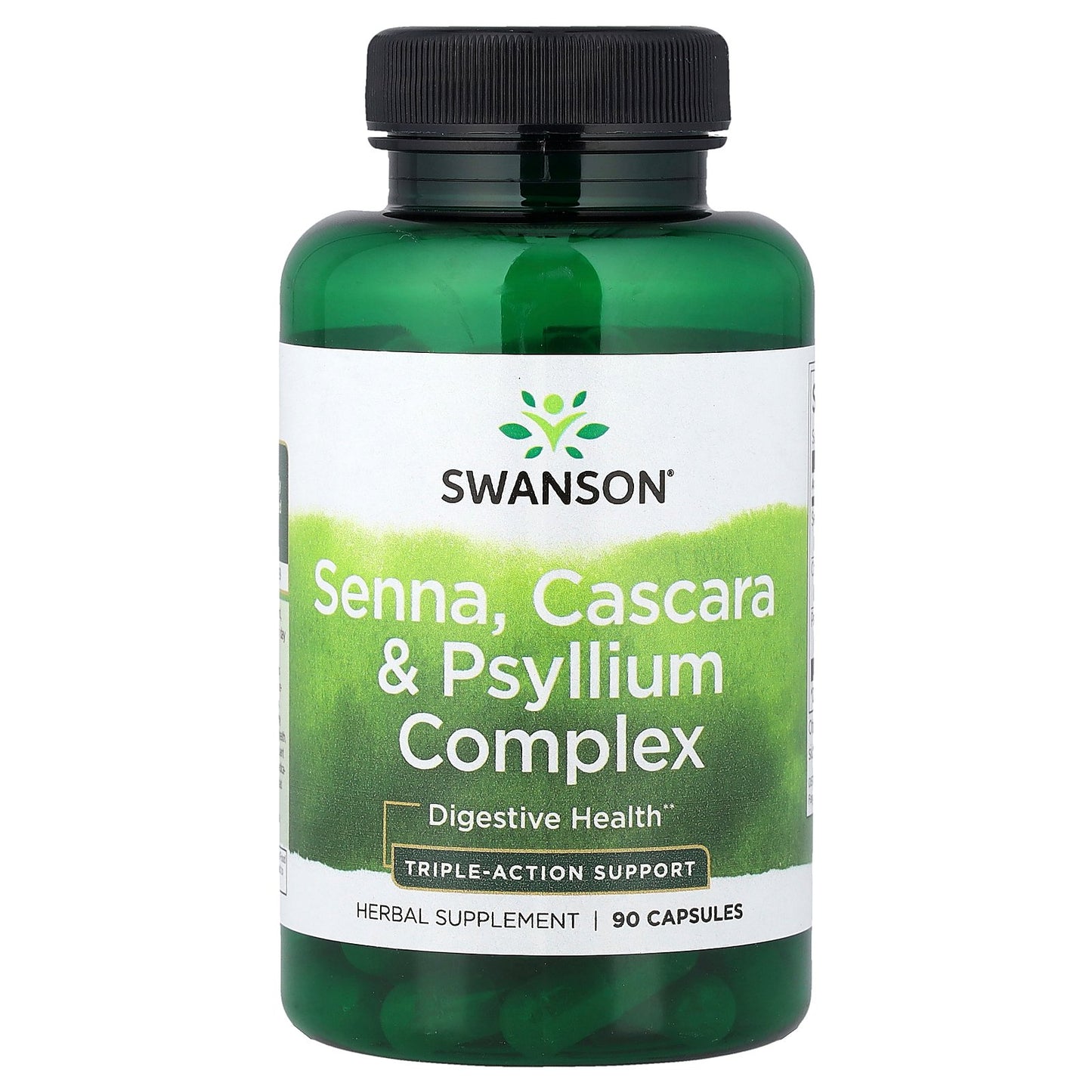 Swanson, Senna, Cascara & Psyllium Complex, 90 Capsules