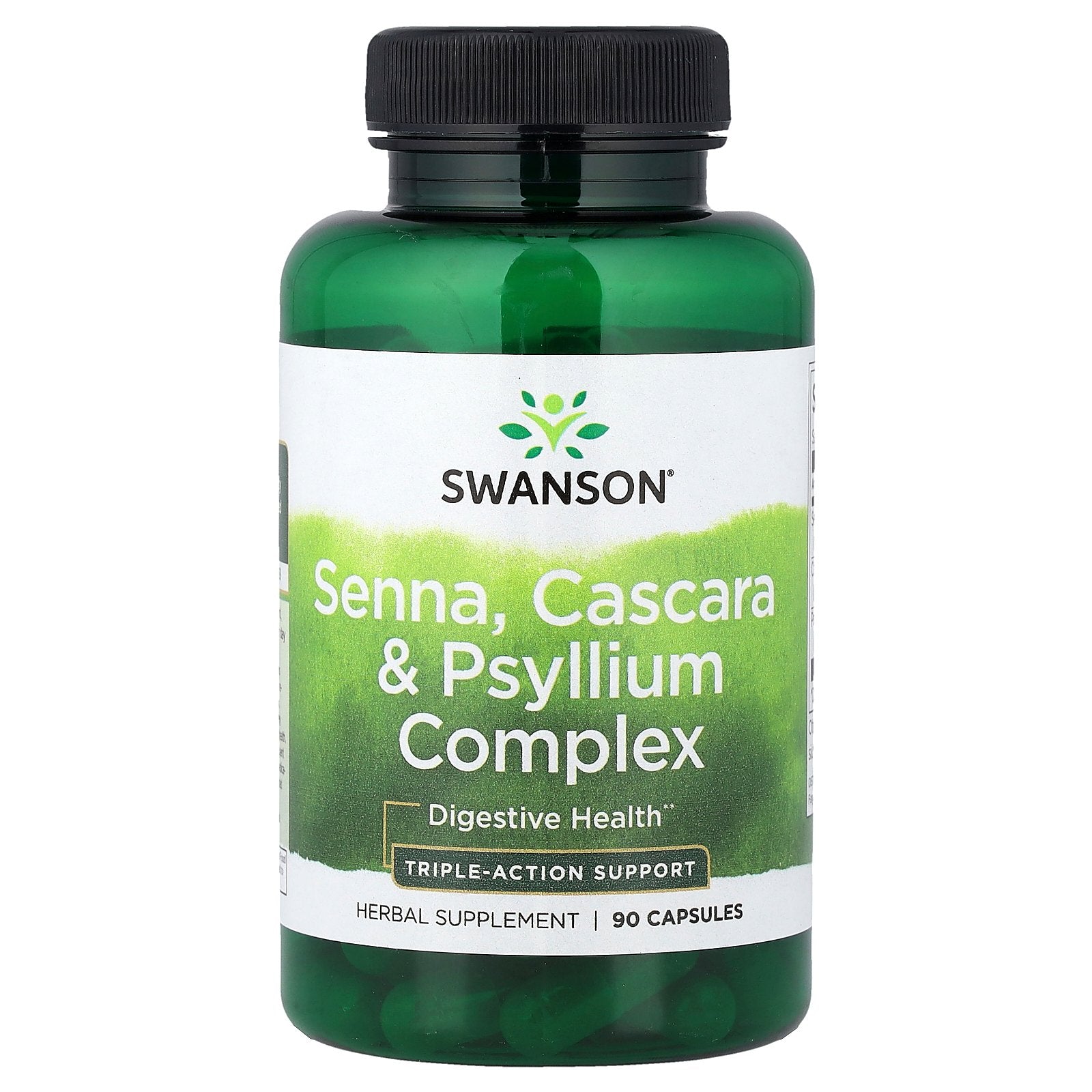 Swanson, Senna, Cascara & Psyllium Complex, 90 Capsules