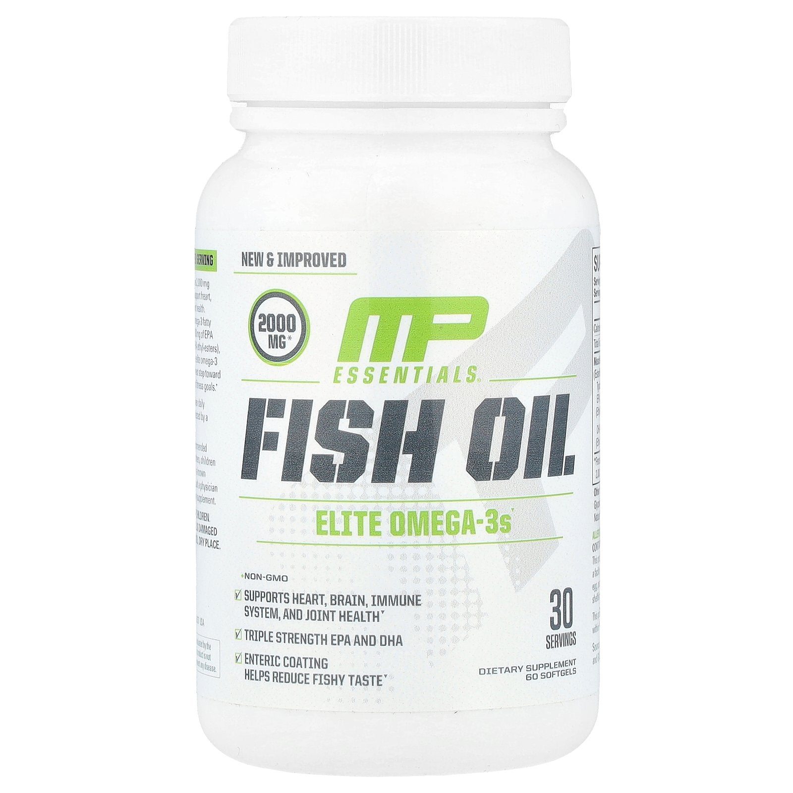 MusclePharm, Essentials®, Fish Oil, 60 Softgels (1,000 mg per Softgel)