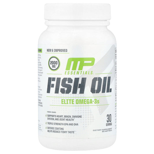 MusclePharm, Essentials®, Fish Oil, 60 Softgels (1,000 mg per Softgel)