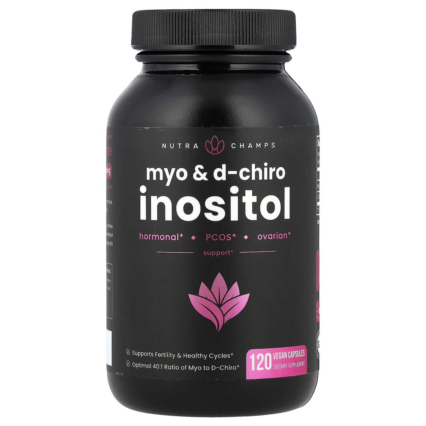 NutraChamps, Myo & D-Chiro Inositol , 120 Vegan Capsules