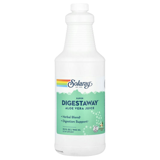 Solaray, Super Digestaway™ Aloe Vera Juice, Natural Vanilla, 32 fl oz (946 ml)