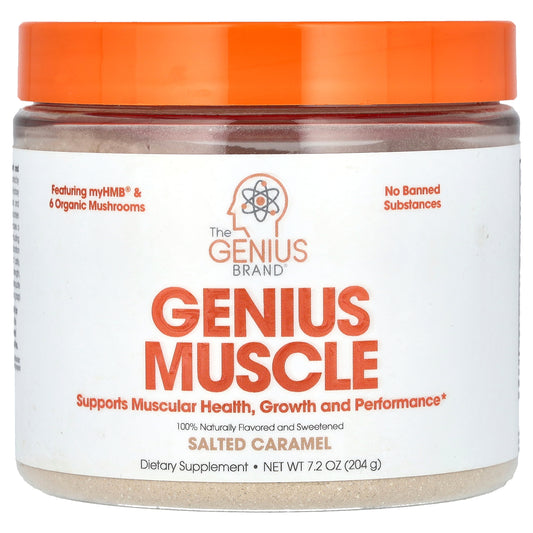 The Genius Brand, Genius Muscle, Salted Caramel, 7.2 oz (204 g)