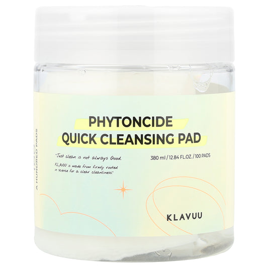 KLAVUU, Phytoncide Quick Cleansing Pad, 100 Pads