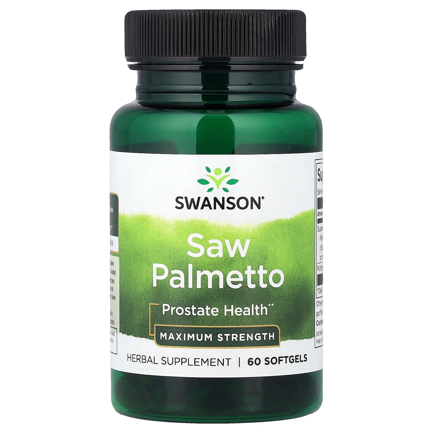 Swanson, Saw Palmetto, Maximum Strength, 60 Softgels