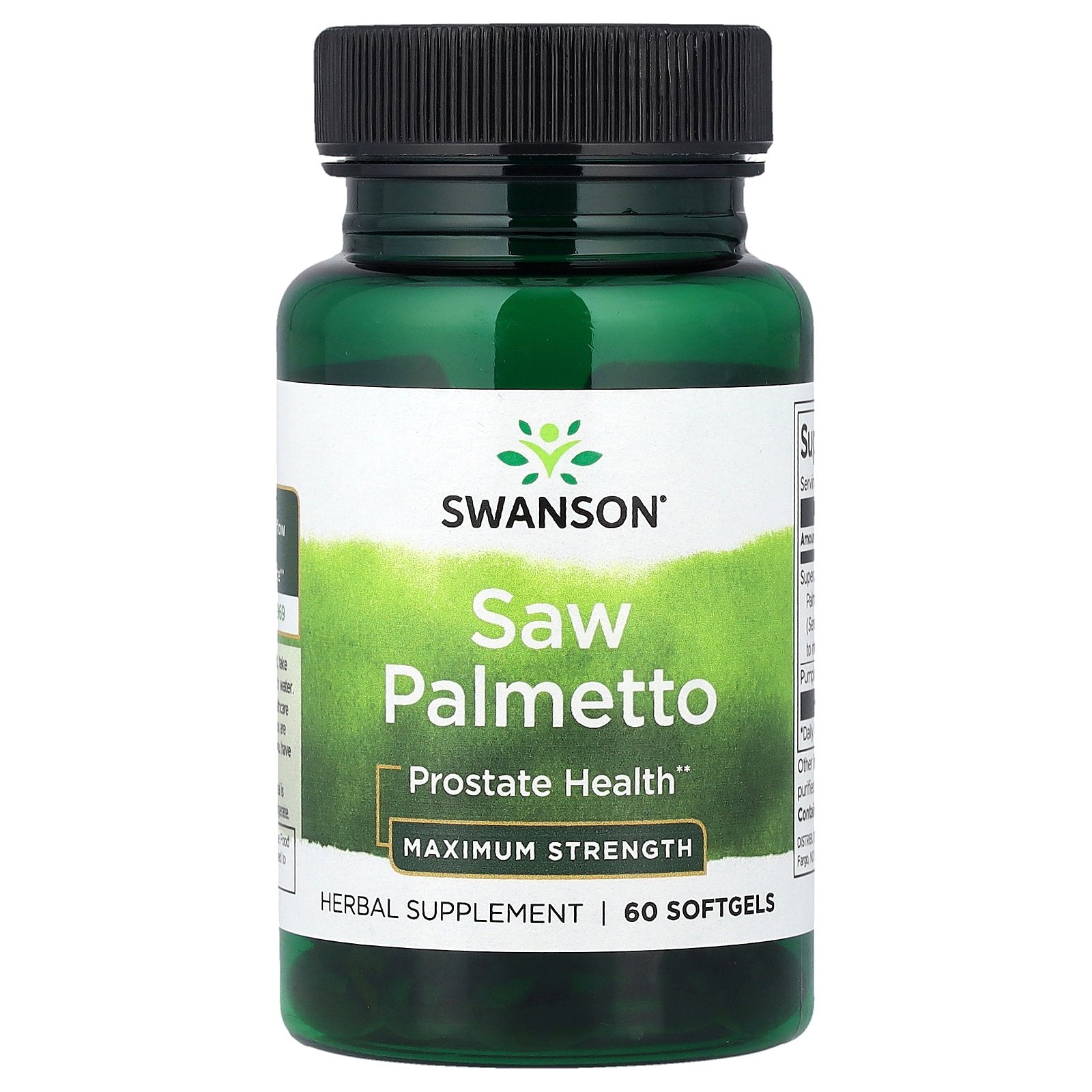 Swanson, Saw Palmetto, Maximum Strength, 60 Softgels