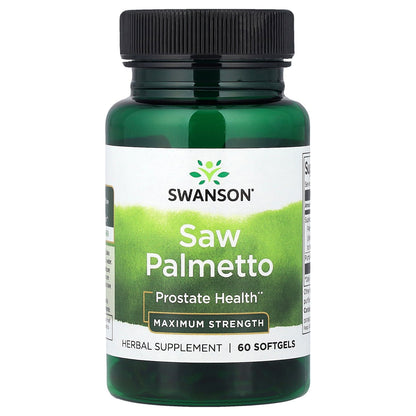 Swanson, Saw Palmetto, Maximum Strength, 60 Softgels