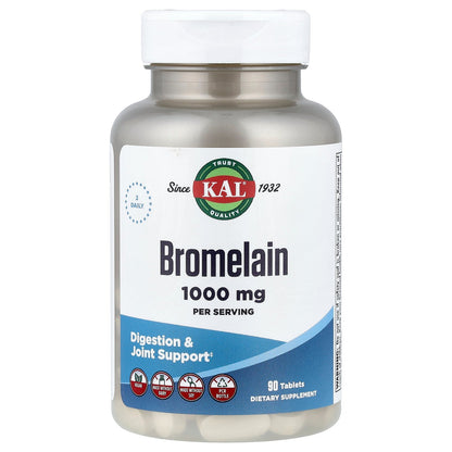 KAL, Bromelain, 90 Tablets (500 mg Per tablet)