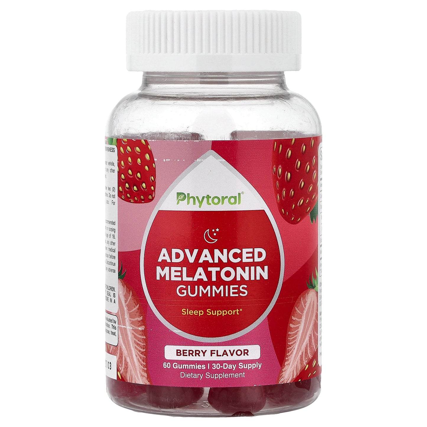 Phytoral, Advanced Melatonin Gummies, Berry , 60 Gummies
