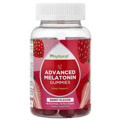 Phytoral, Advanced Melatonin Gummies, Berry , 60 Gummies