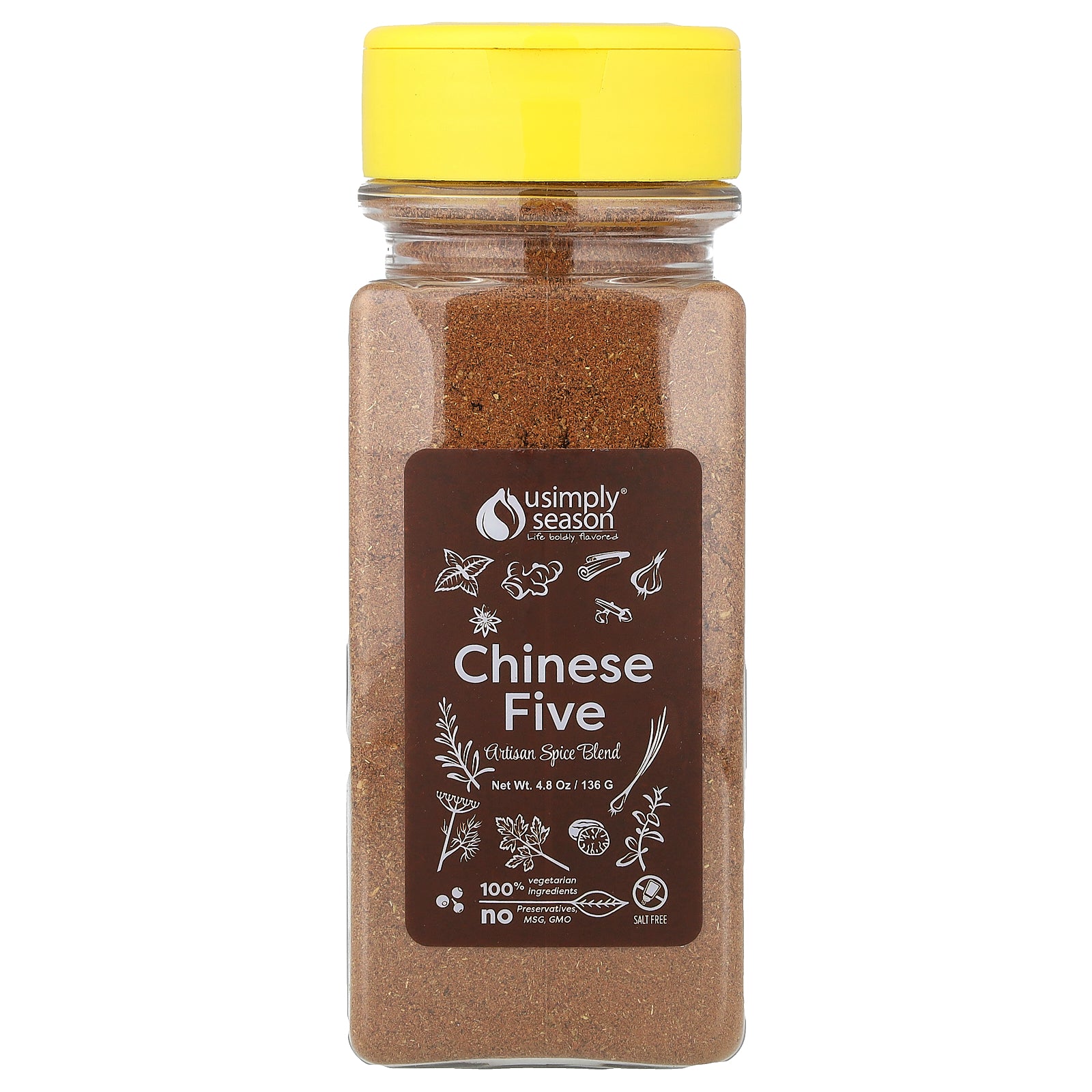 USimplySeason, Artisan Spice Blend, Chinese Five, 4.8 oz (136 g)
