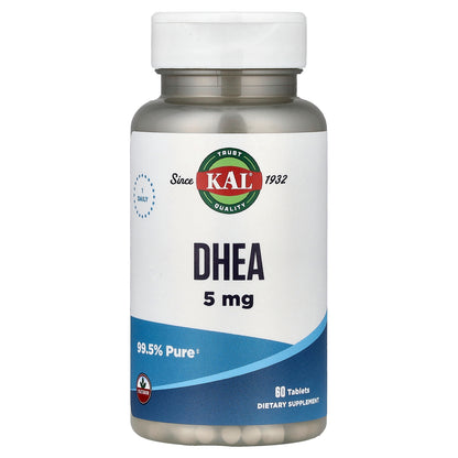 KAL, DHEA, 5 mg, 60 Tablets