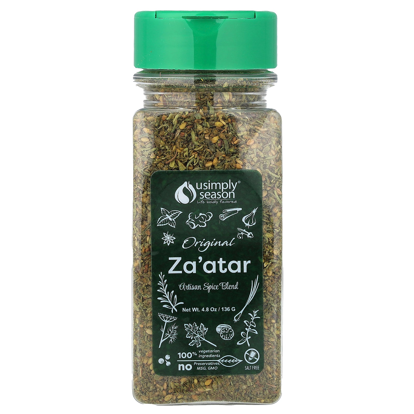 USimplySeason, Artisan Spice Blend, Original Za'atar, 4.8 oz (136 g)