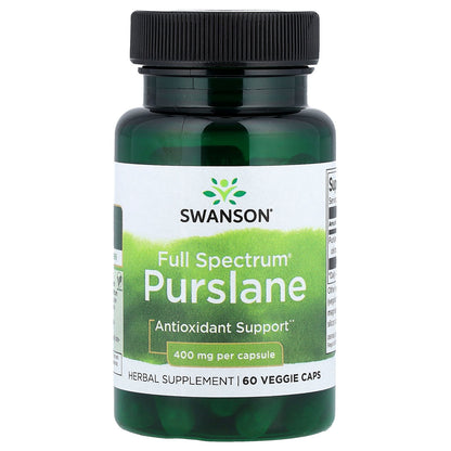 Swanson, Full Spectrum® Purslane, 400 mg, 60 Veggie Caps