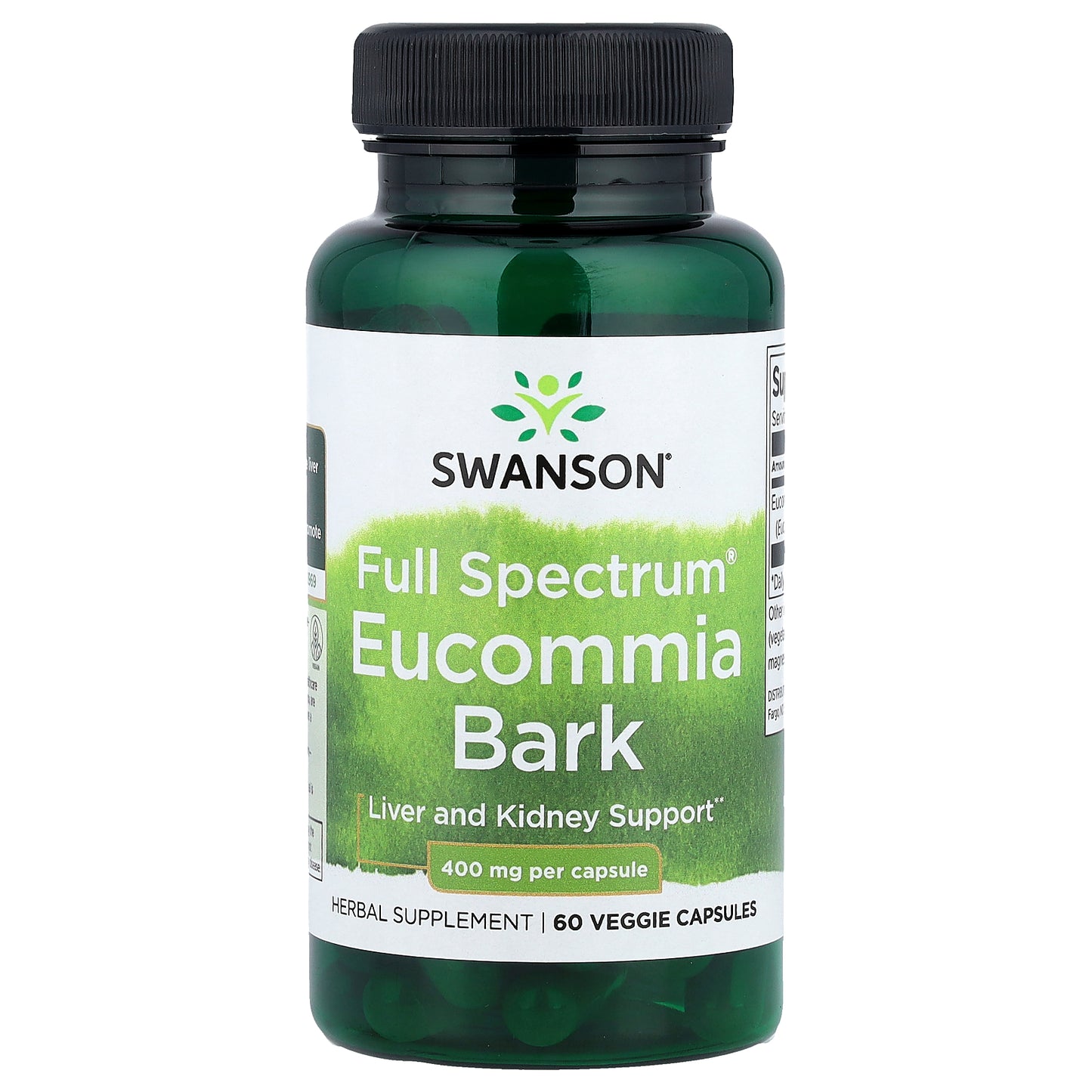 Swanson, Full Spectrum® Eucommia Bark, 400 mg, 60 Veggie Capsules