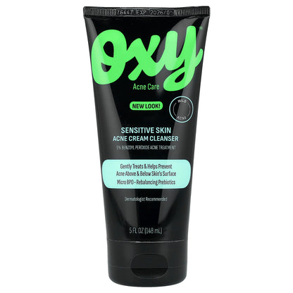 Oxy Skin Care, Sensitive Skin Acne Cream Cleanser, 5 fl oz (148 ml)