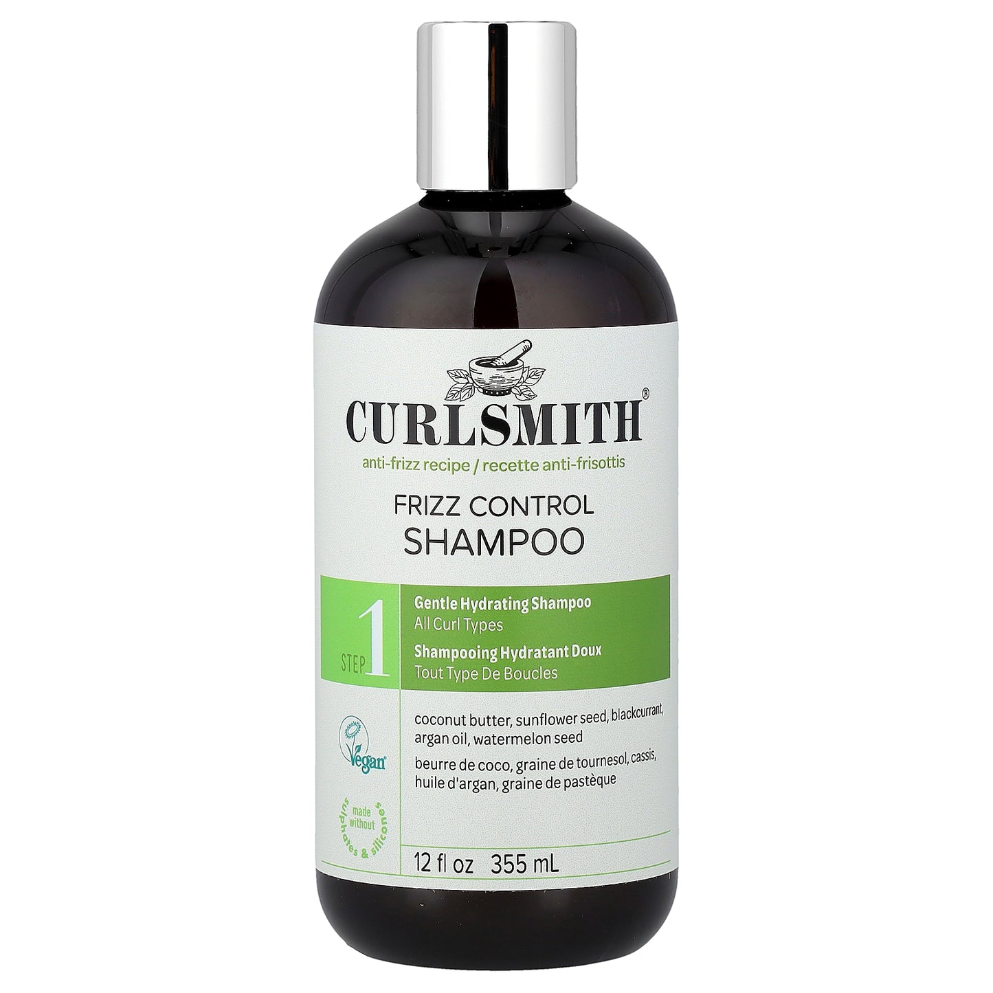 Curlsmith, Frizz Control Shampoo, All Curl Types, 12 fl oz (355 ml)