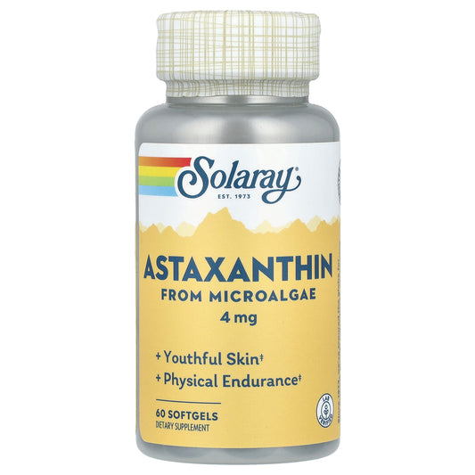 Solaray, Astaxanthin, 4 mg, 60 Softgels