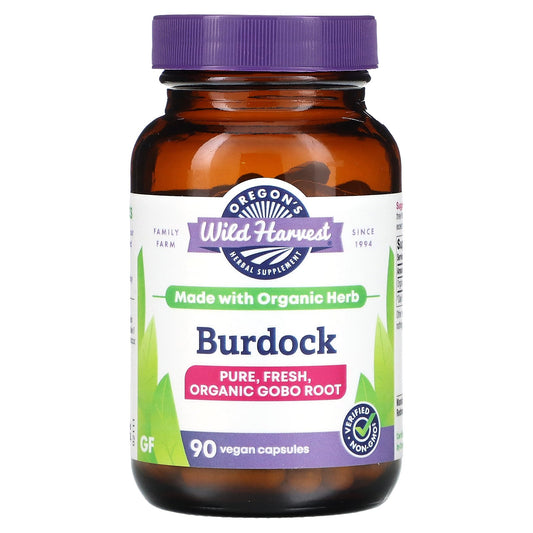 Oregon's Wild Harvest, Burdock, 90 Vegan Capsules