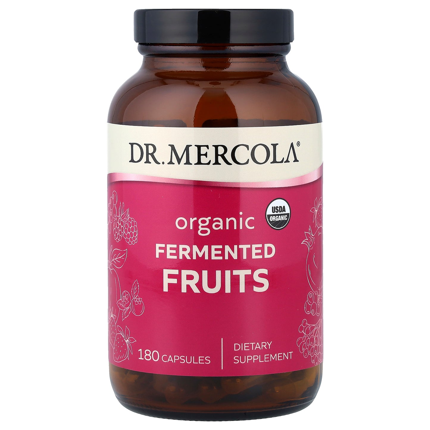 Dr. Mercola, Organic Fermented Fruits, 180 Capsules