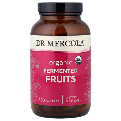 Dr. Mercola, Organic Fermented Fruits, 180 Capsules