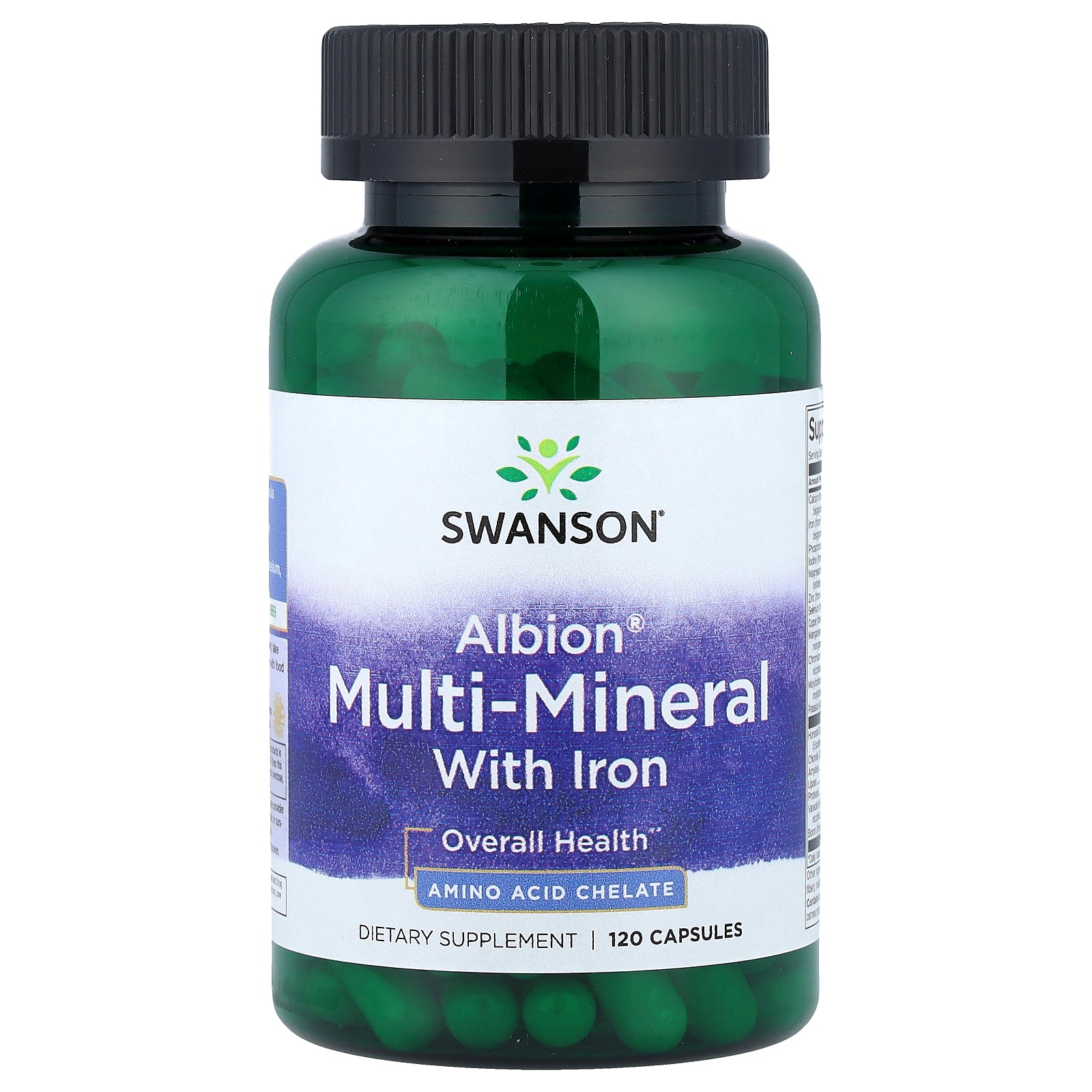 Swanson, Albion® Multi-Mineral with Iron, 120 Capsules