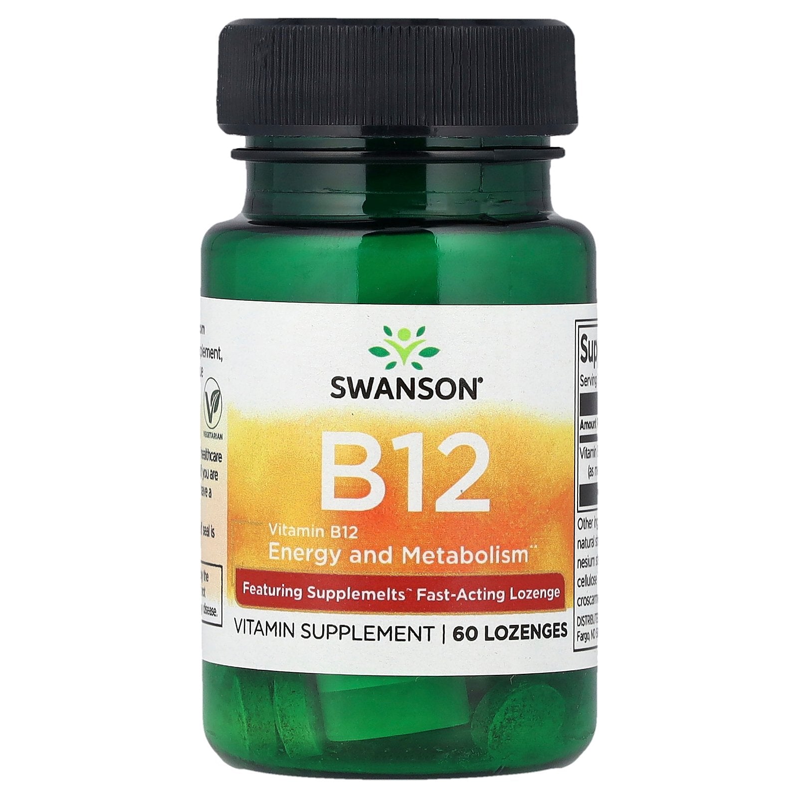Swanson, Vitamin B12, 60 Lozenges (5,000 mcg per Lozenge)