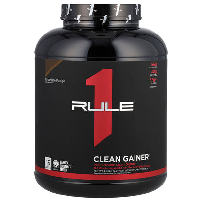 Rule One Proteins, Clean Gainer™, Chocolate Fudge, 4.93 lb (2.24 kg)