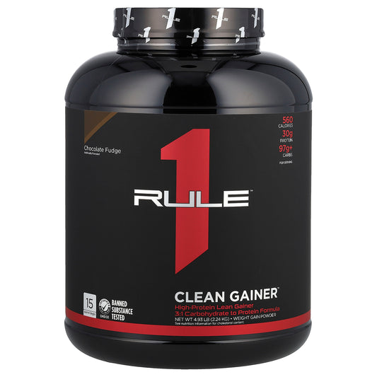 Rule One Proteins, Clean Gainer™, Chocolate Fudge, 4.93 lb (2.24 kg)