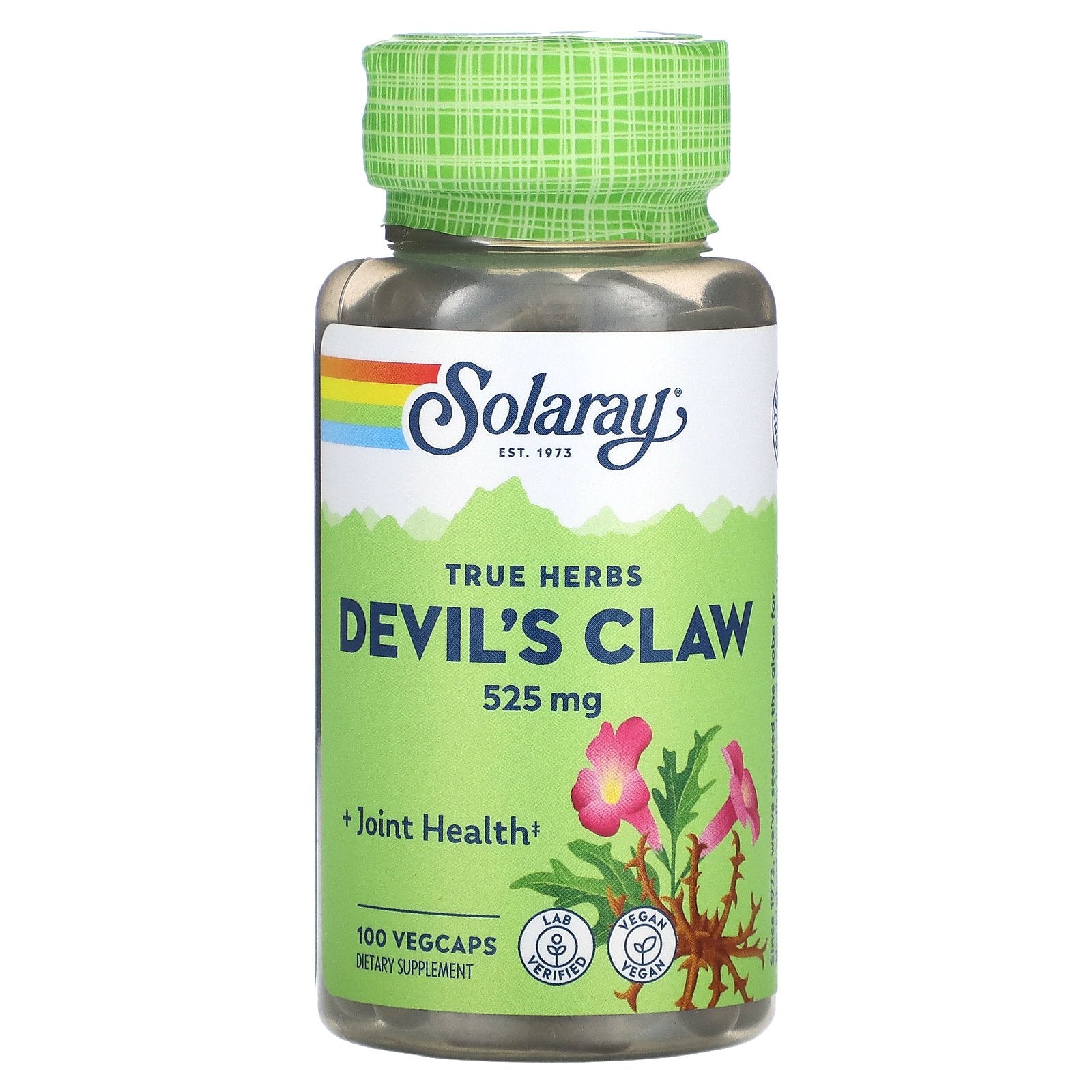 Solaray, Devil's Claw, 525 mg, 100 VegCaps