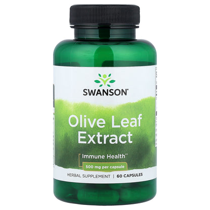 Swanson, Olive Leaf Extract , 500 mg , 60 Capsules